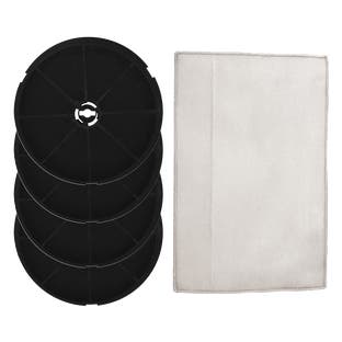 Filtro de carbono (4 unidades) + Filtro metálico (1 unidade) compatível com Cooke & Lewis VHB60/VHW60