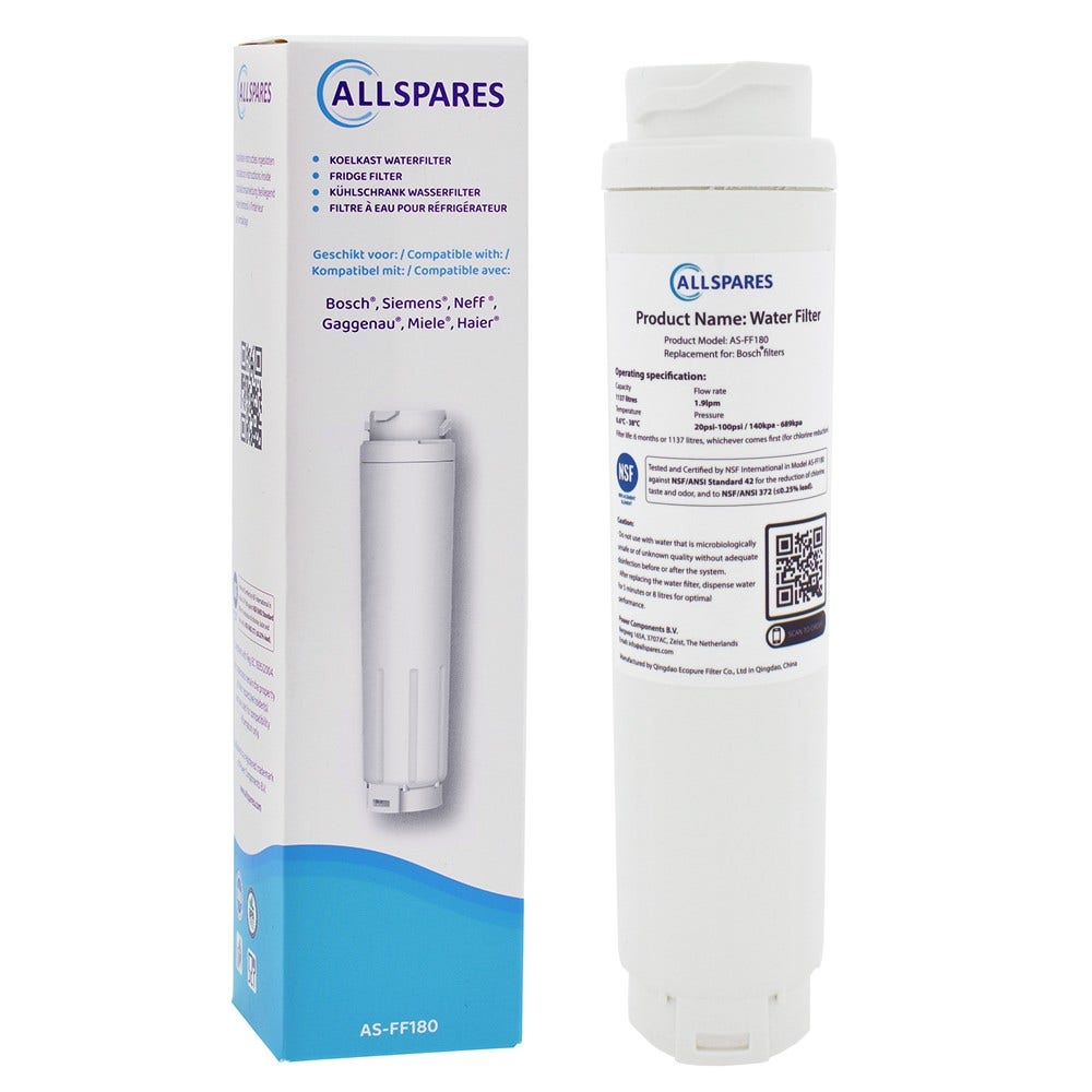 Filtro de água compatível com Balay UltraClarity 11034151 / 11028820