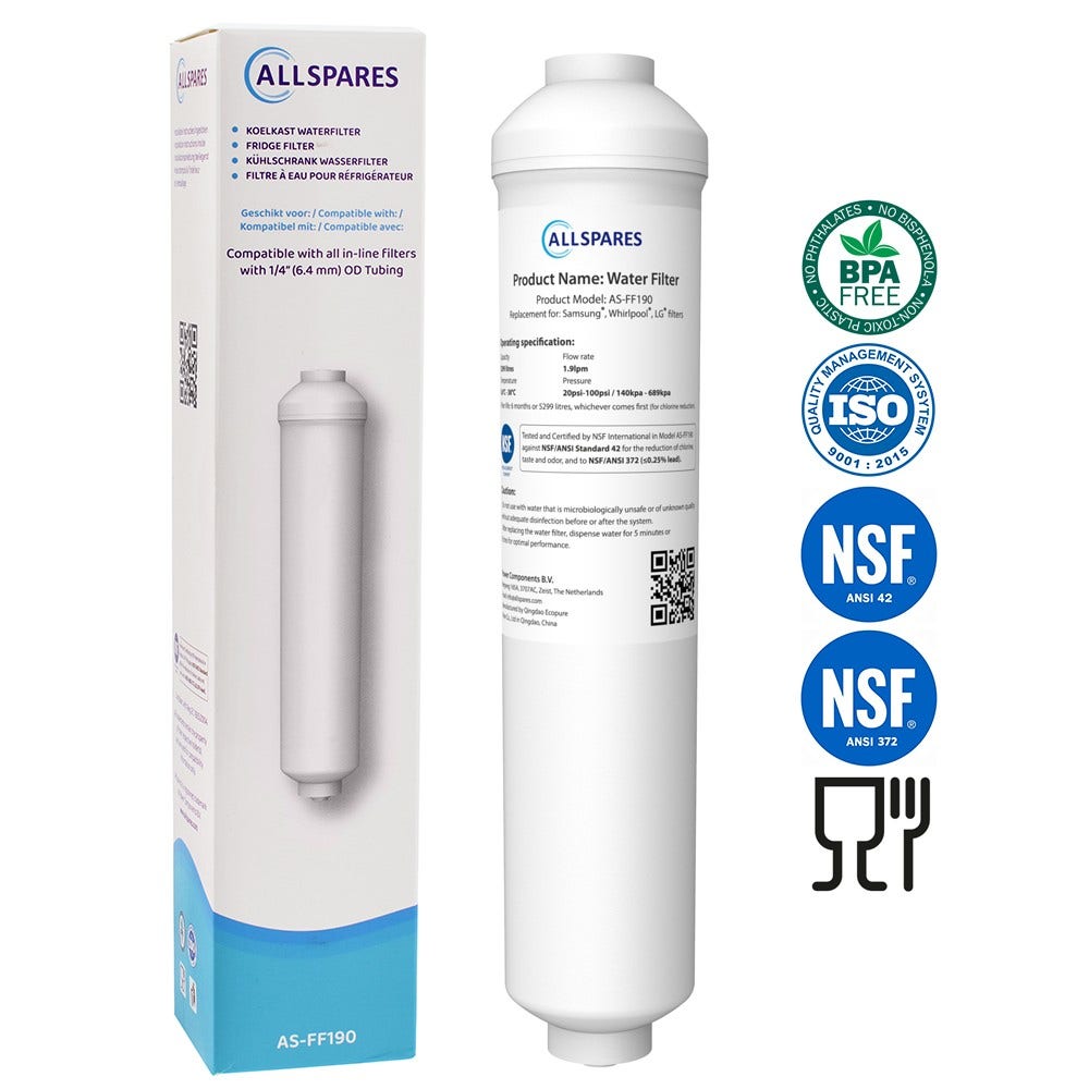 Kit de substituição filtro de ar + filtro de água para frigorífico compatível com Samsung