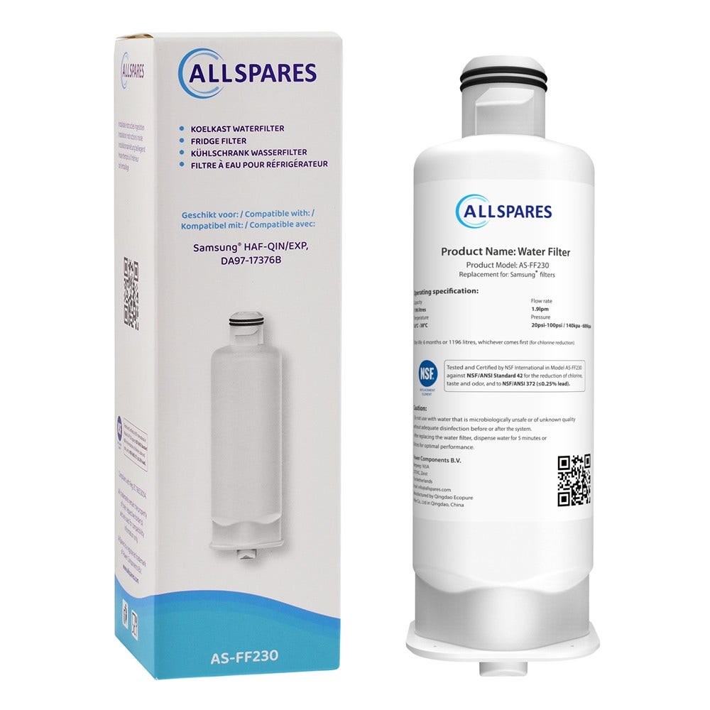 Kit de substituição filtro de ar + filtro de água para frigorífico compatível com Samsung