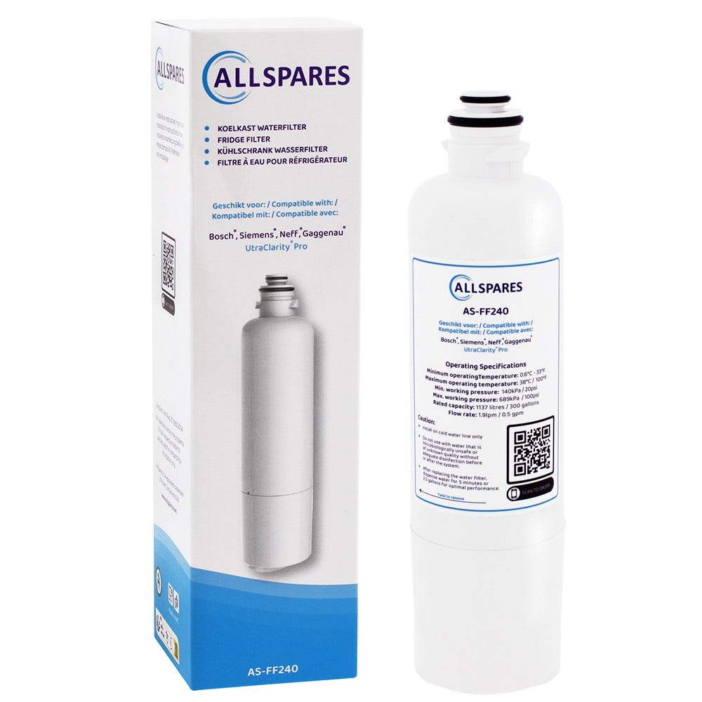 Filtro de água para frigorífico compatível com Balay UltraClarityPro 11032518