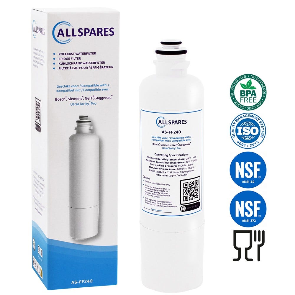 Filtro de água AllSpares AS-FF240