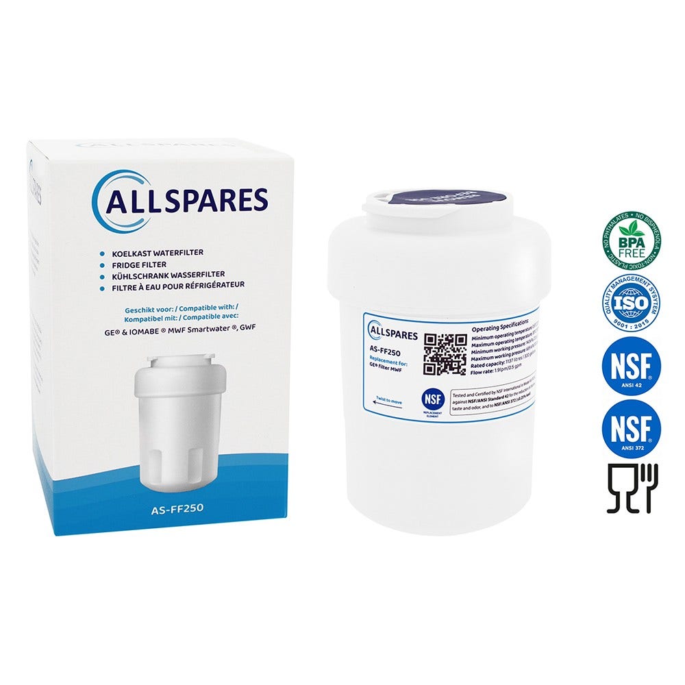 Filtro de água para frigorífico compatível com Iomabe MWF AllSpares