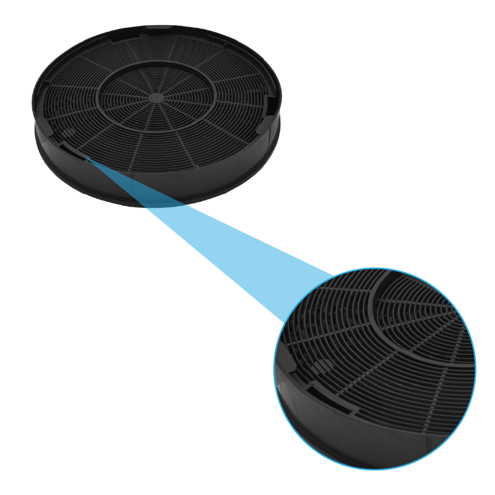 Filtro de carvão ativo compatível com Hotpoint-Ariston FAC529 (2X)