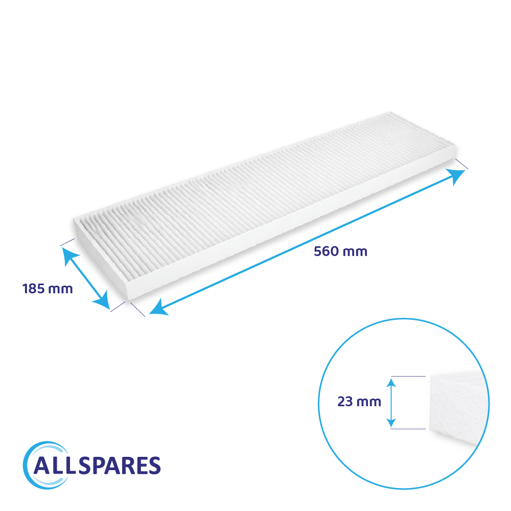 Filtro G4 compatível com Orcon HRC300 / HRC400 / EcoMax / MaxComfort (2X)