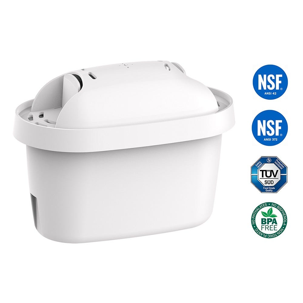 Cartucho de filtro compatível com BRITA MAXTRA+ (12X)