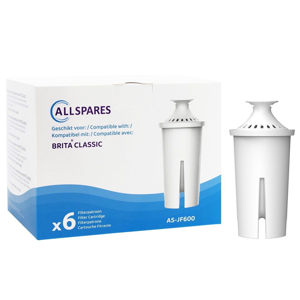 Cartucho de filtro compatível com BRITA CLASSIC (embalagem de 6)