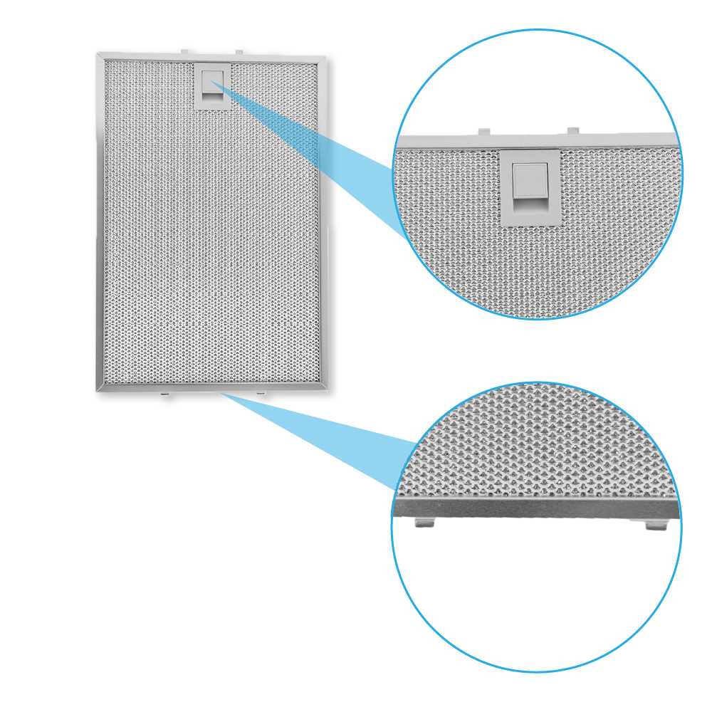 Filtro metálico AllSpares 320x220 mm 362380 / 00362380