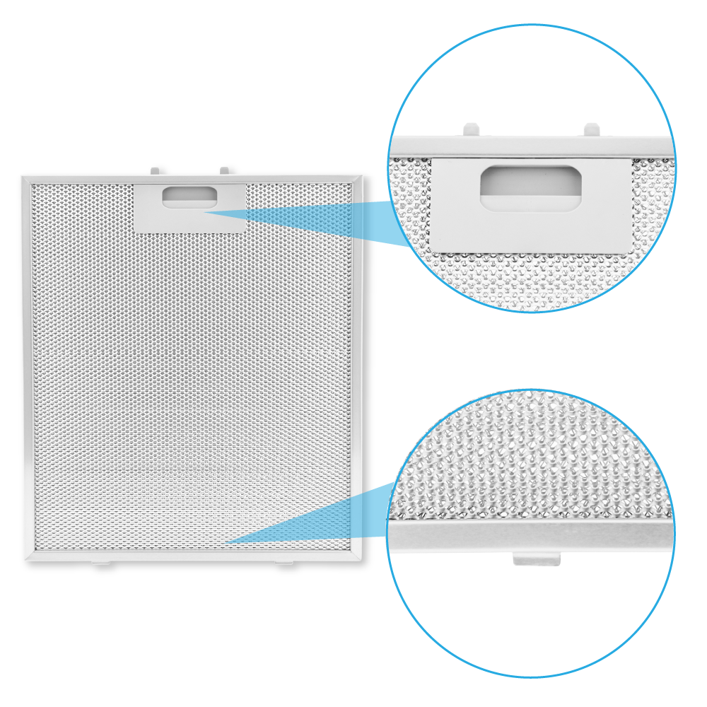 Filtro metálico compatível com ATAG 320x257x8 mm 18831 / 88017203
