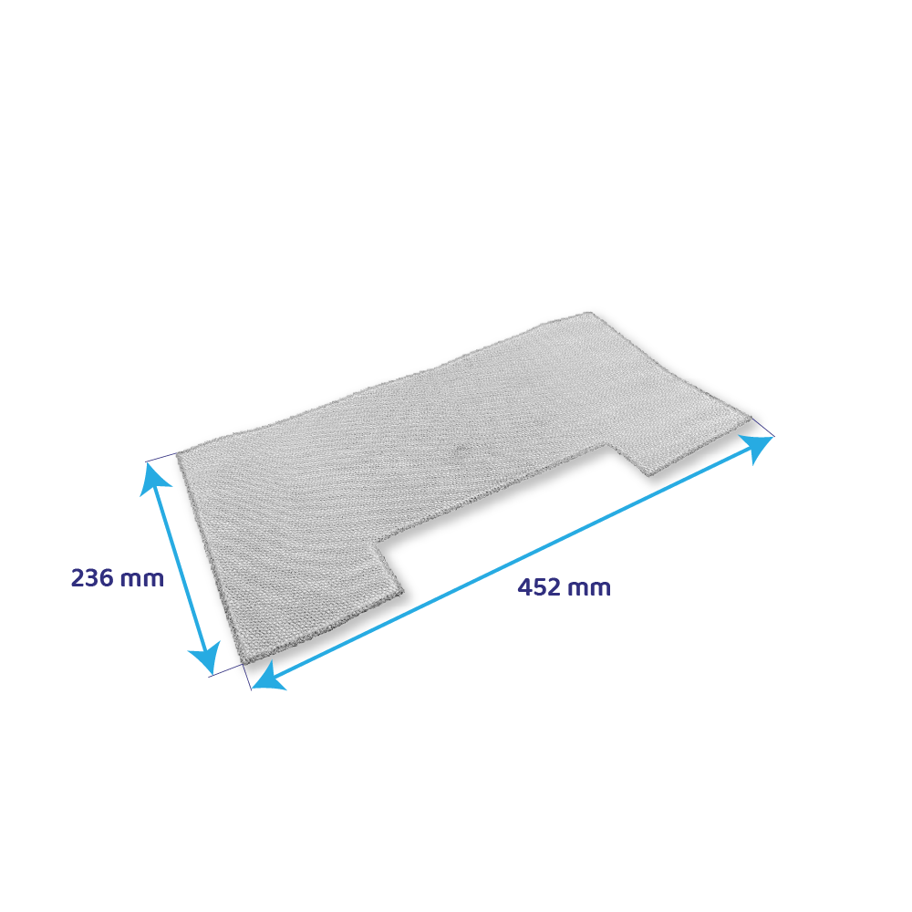 Filtro de carbono + filtro metálico compatível com Elica Estraibile