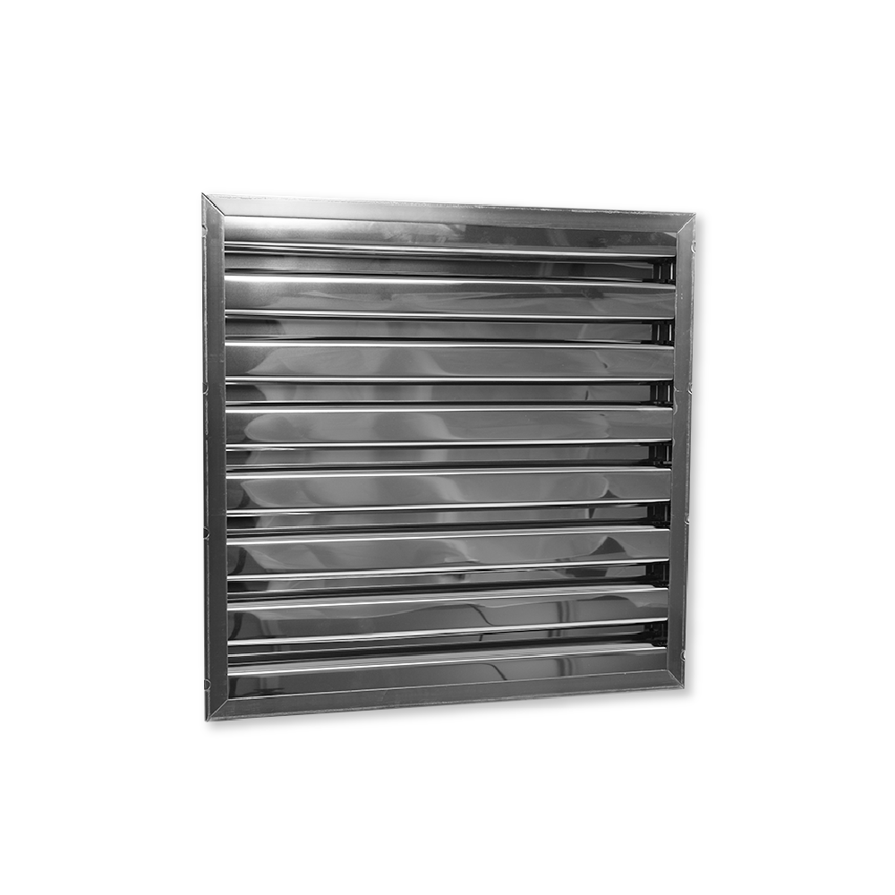 Filtro de lamelas tipo B 400x400x25mm para exaustor de cozinha industrial
