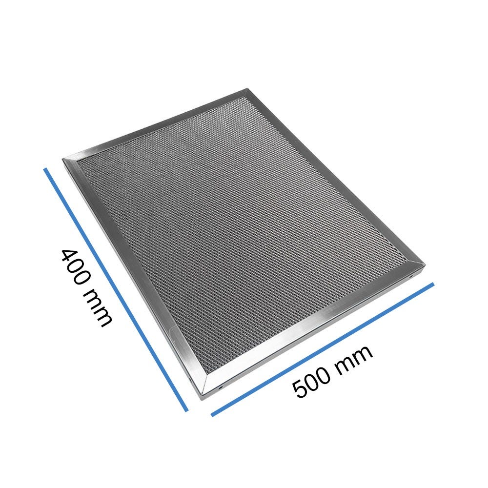 Filtro metálico inox 400x500x20mm para exaustor industrial