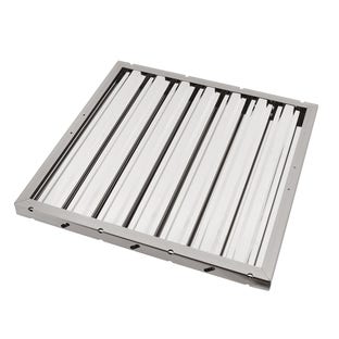 Filtro de lamelas 400x400x25 mm tipo A para exaustor de cozinha industrial