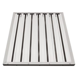 Filtro de lamelas 500x400x25 mm tipo A para exaustor de cozinha industrial