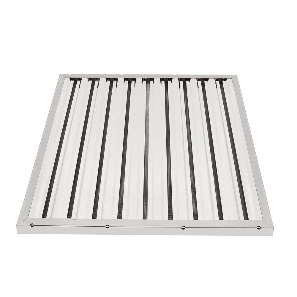 Filtro de lamelas 500x500x25 mm tipo A para coifa de exaustão Horeca