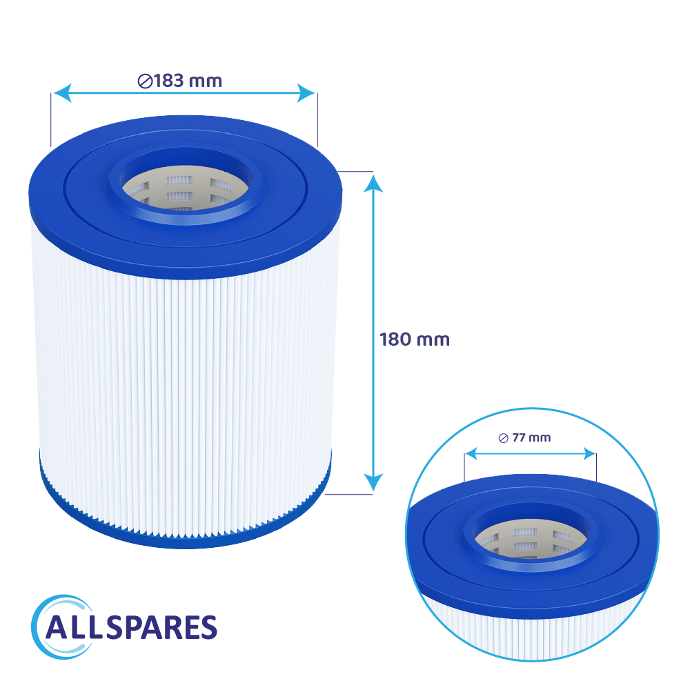 Filtro de água para piscina compatível com Poolex PF-NFX025aCT / Netflux 25