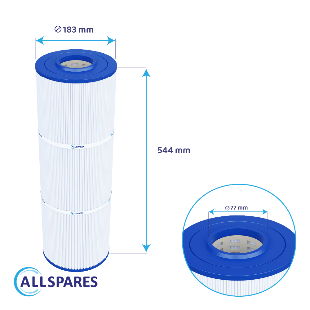 Cartucho de filtro para piscina adequado para Emaux CF75 / CF75-CE / 914100447