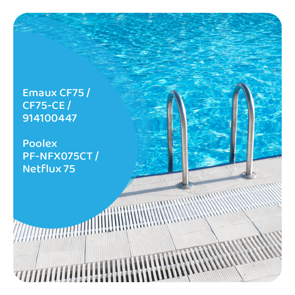 Cartucho de filtro para piscina adequado para Poolex PF-NFX075CT / Netflux 75
