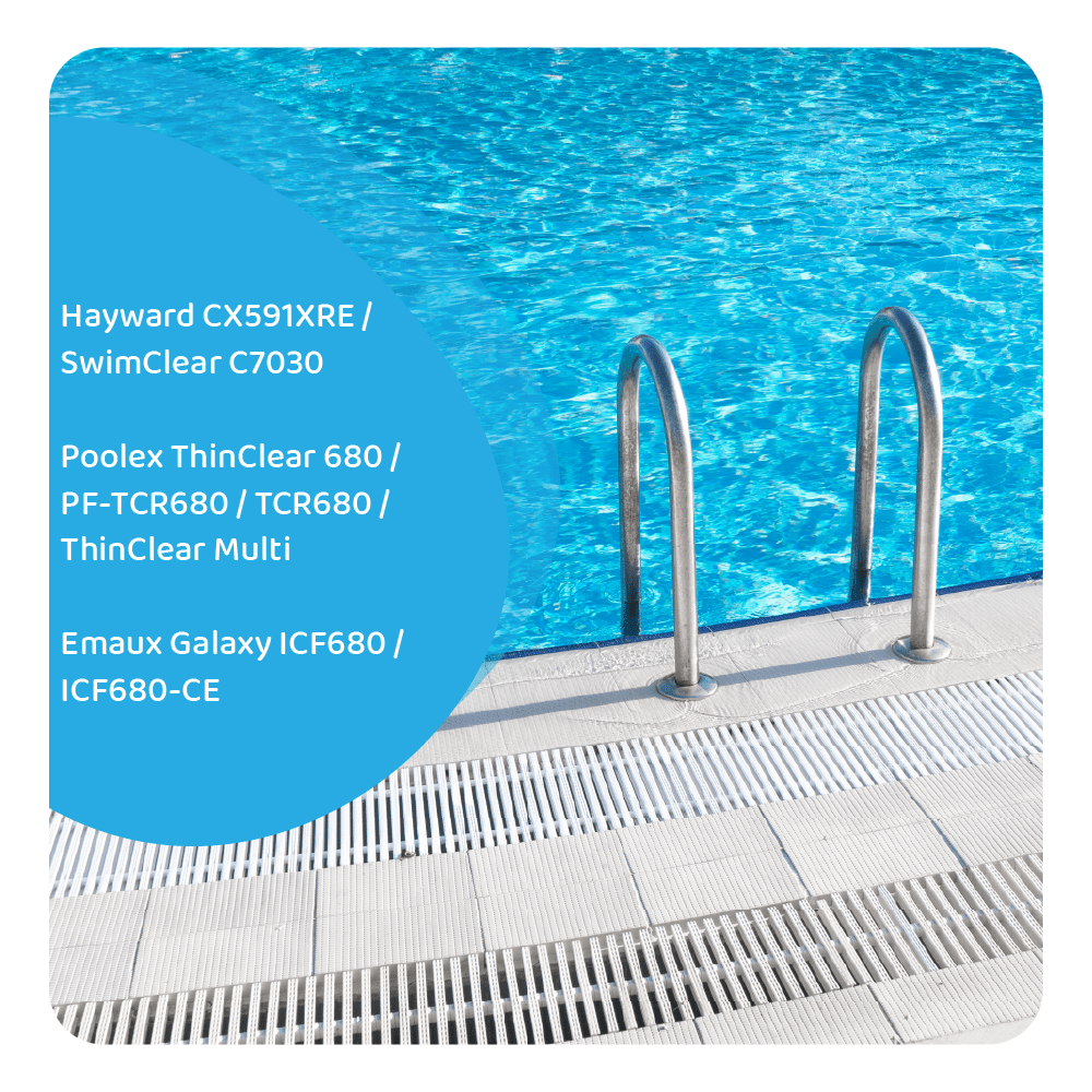 Cartucho de filtro para piscina Poolex ThinClear 680 / PF-TCR680 / TCR680 / ThinClear Multi