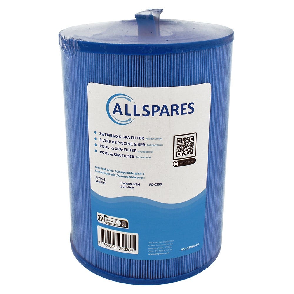 Cartucho de filtro adequado para SC714-S / 60401M / PWW50P3-M (antibacteriano)