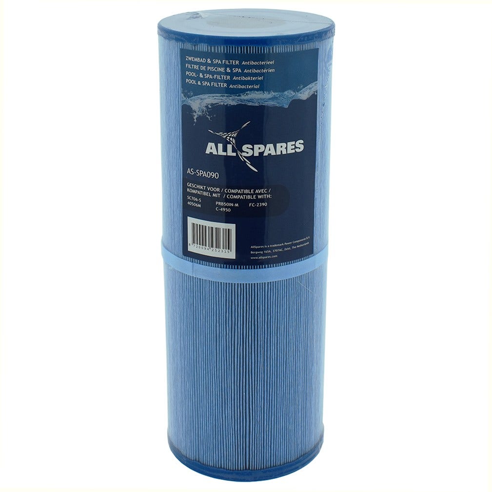 Cartucho de filtro Spa Waterfilter adequado para PRB50-IN-M / SC706-S / 40506M (antibacterieel)