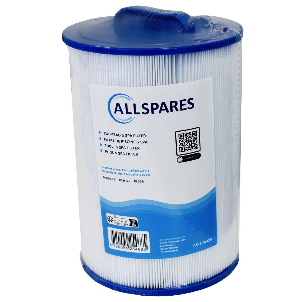 Cartucho de filtro adequado para Sunrise PPG50-P4 / 6CH-49 / FC-0314