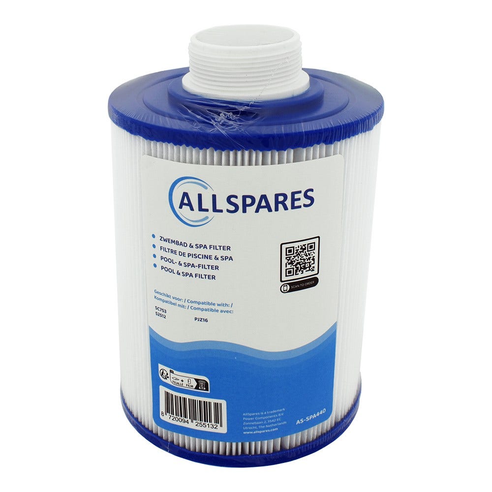 Cartucho de filtro adequado para Wellis AKU0037 / Jazzi 042035 / PJZ16 / 52512