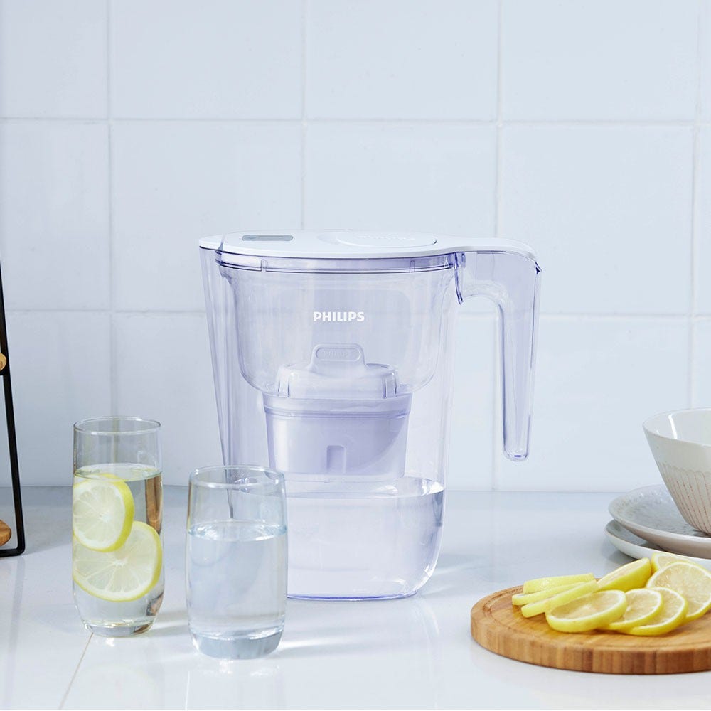 Jarro com filtro de água Philips 2.6L + Micro X-Clean (3X) AWP2933WHT3