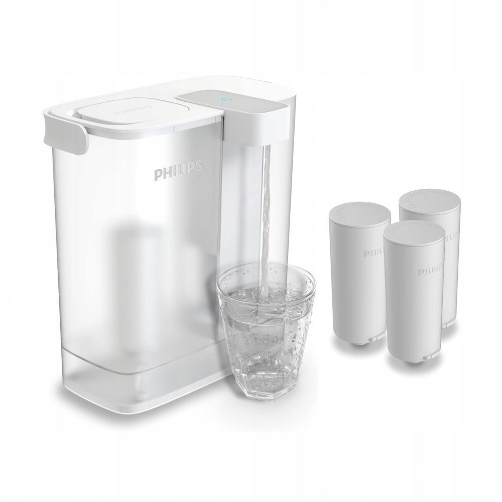 Jarro com filtro de água Philips Micro X-Clean Instant + filtros (3X) AWP2980WH3