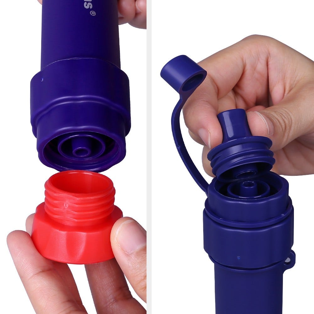 Filtro de água outdoor AllSpares com garrafa 0.65L Squeezable Pouch (3X)