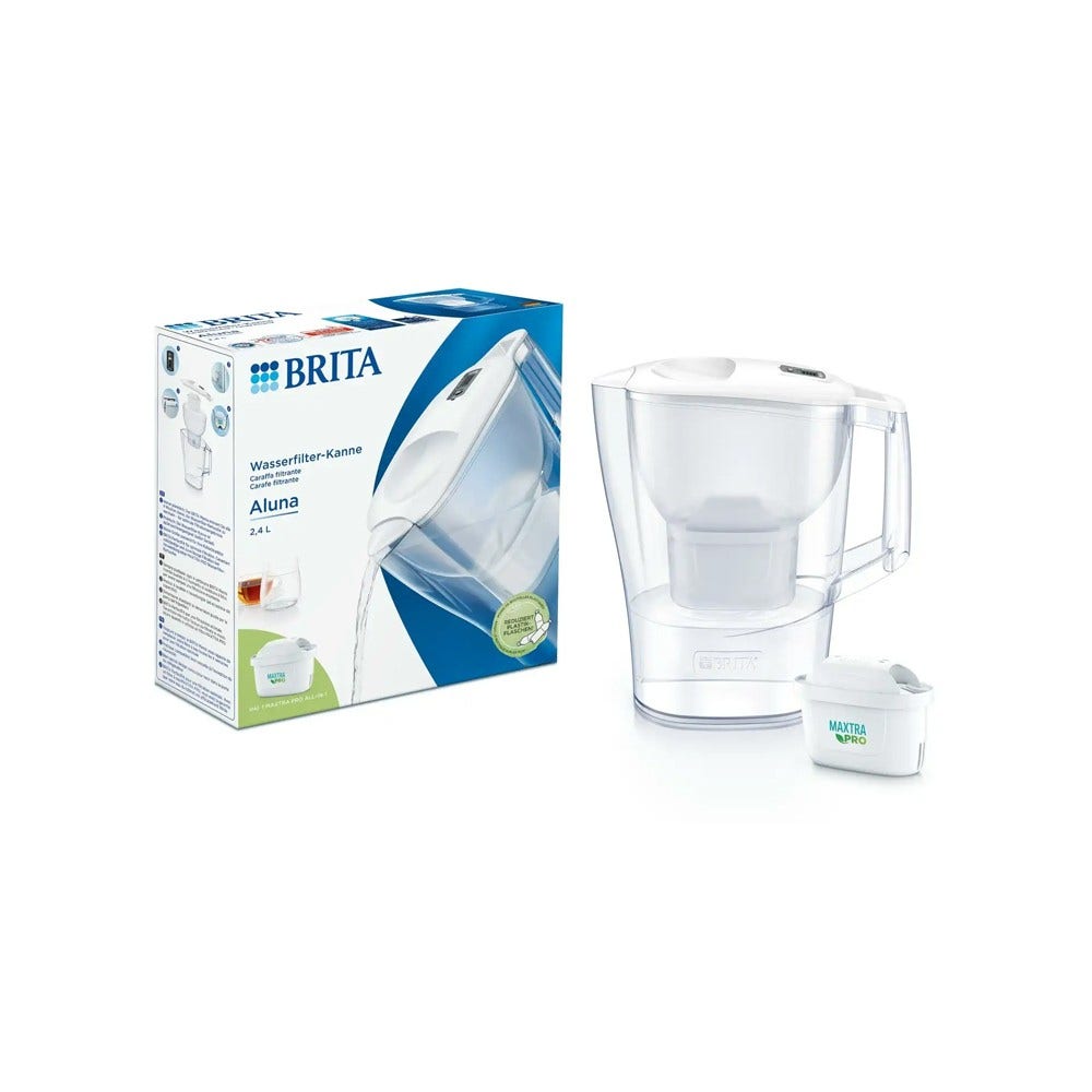jarro de filtro de água BRITA Aluna 2.4L + Cartucho de filtro MAXTRA PRO 1051116 (filtra PFAS) BRITA