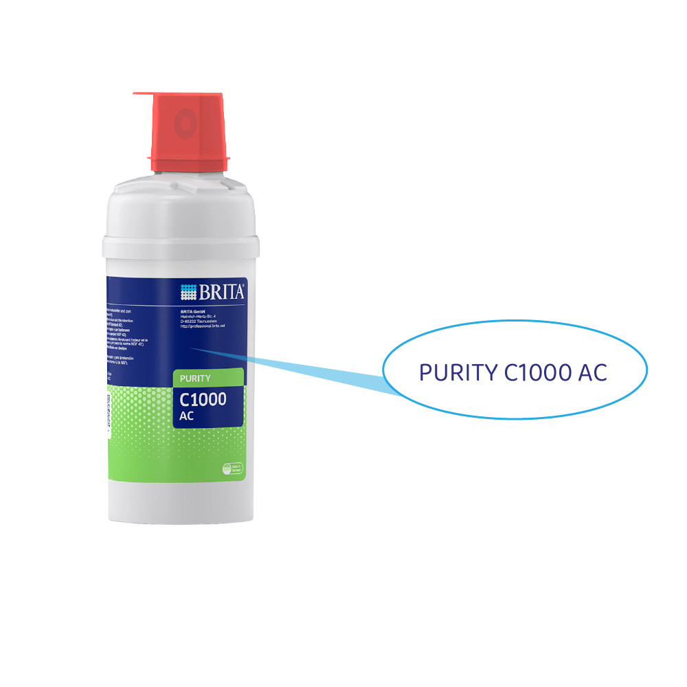 Cartucho de filtro BRITA PURITY C1000 AC (filtra PFAS)