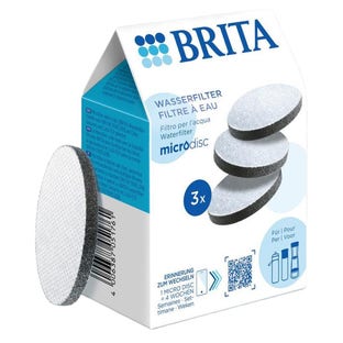 Conjunto de Cartuchos de Filtro de Água BRITA MicroDisc 1020107 (3 unidades) filtra PFAS
