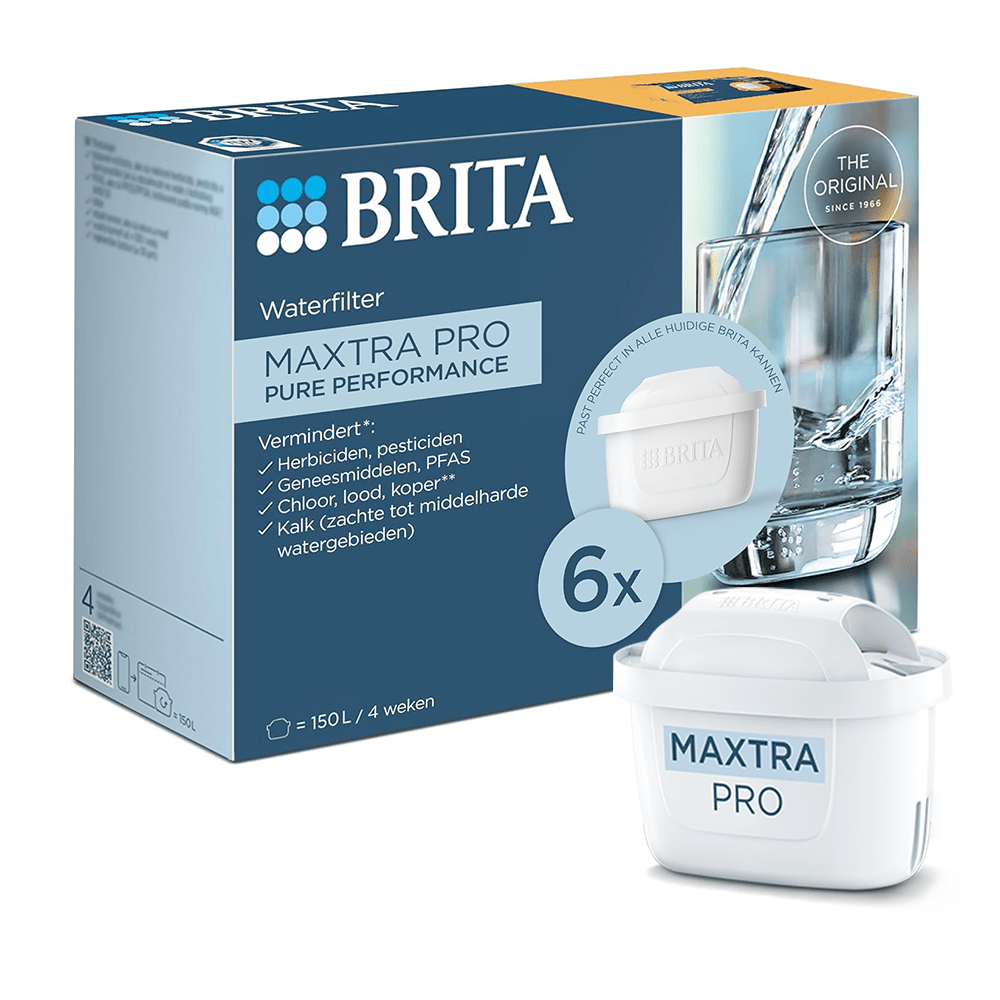 Cartucho de filtro de água MAXTRA PRO PURE PERFORMANCE (pack de 6) (filtra PFAS) BRITA