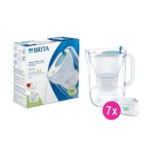 jarro de filtro de água Style BRITA 2.4L + 7 filtros de água MAXTRA PRO (filtra PFAS)