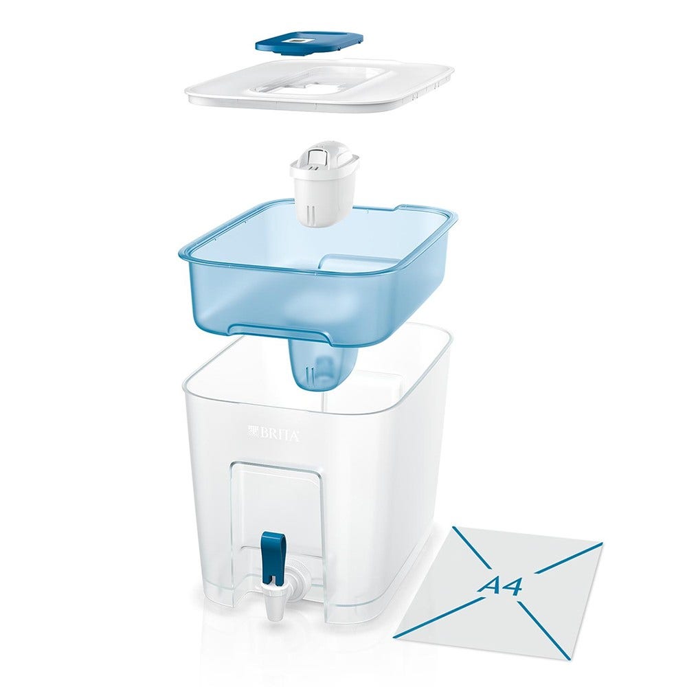 Dispensador de água BRITA Flow + 7 cartuchos de filtro MAXTRA PRO