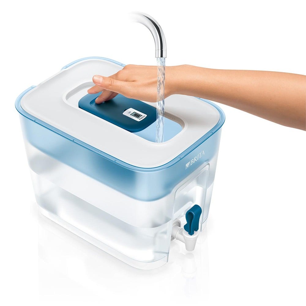 Dispensador de água BRITA Flow + 7 cartuchos de filtro MAXTRA PRO