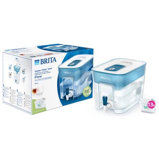Dispensador de água BRITA Flow 8.2L + 13 Cartuchos de filtro MAXTRA PRO (filtra PFAS) BRITA