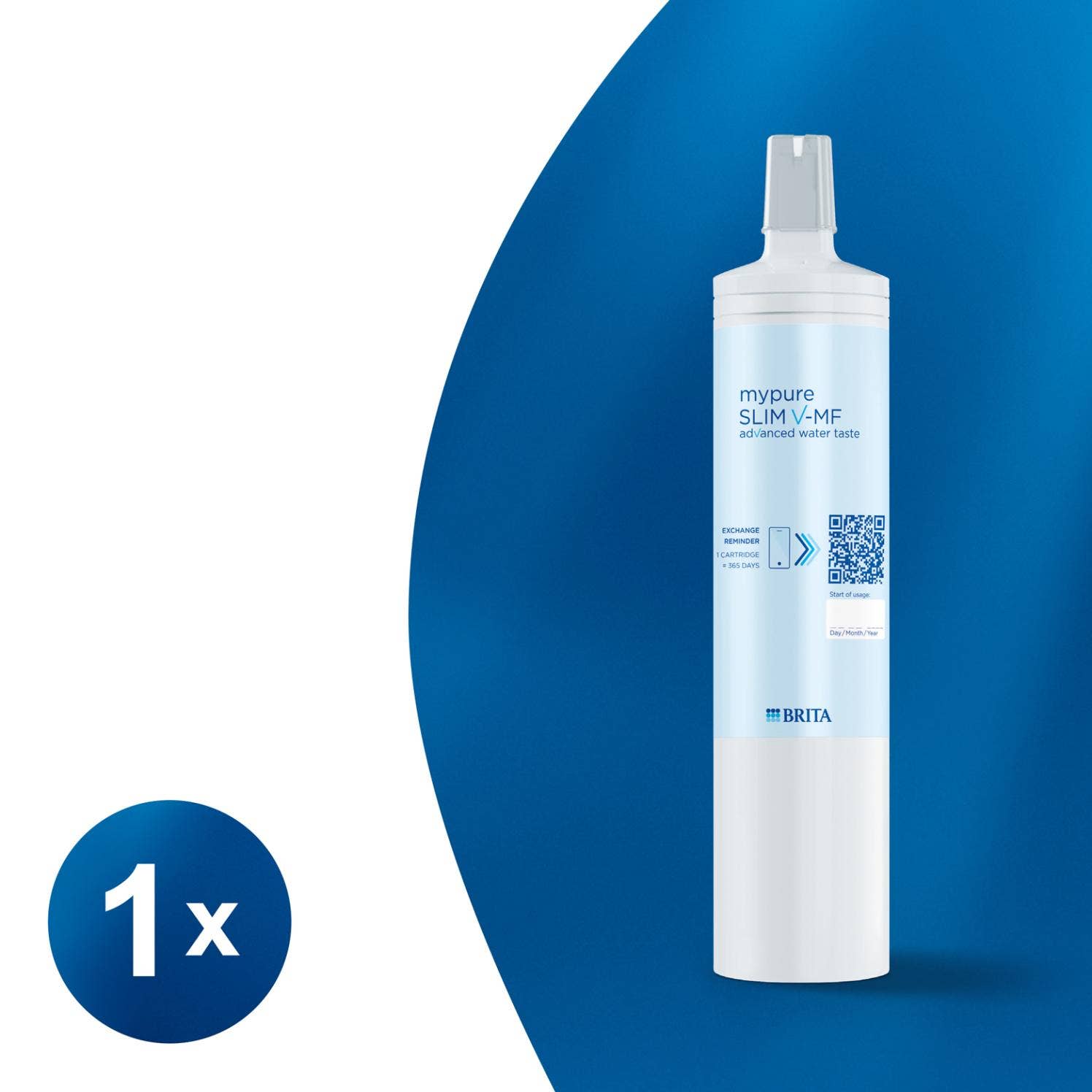Cartucho de filtro de água BRITA mypure Slim V-MF 1053536