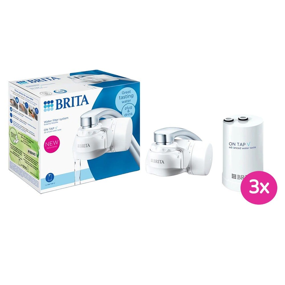 Sistema de filtragem de água BRITA On Tap V >60 micron + cartucho de filtro (3X)