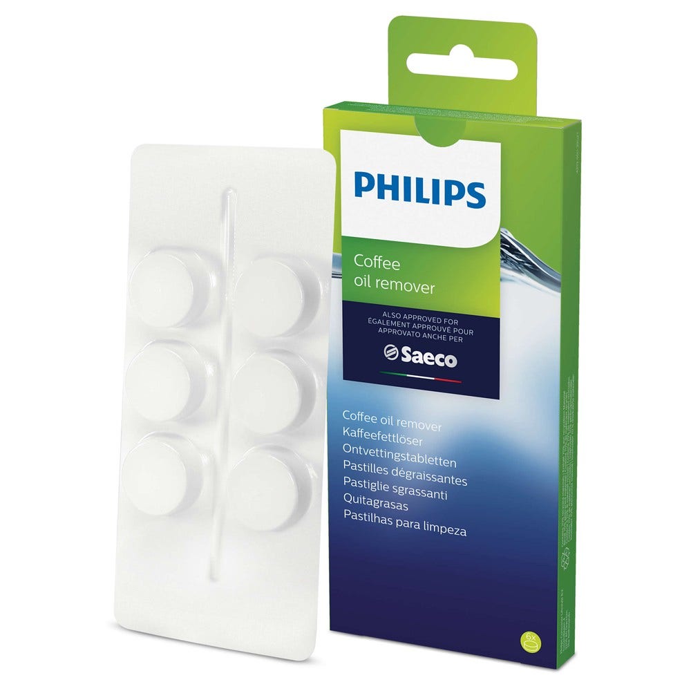 Pastilhas de limpeza de óleo de café Philips / Saeco (6X) CA6704