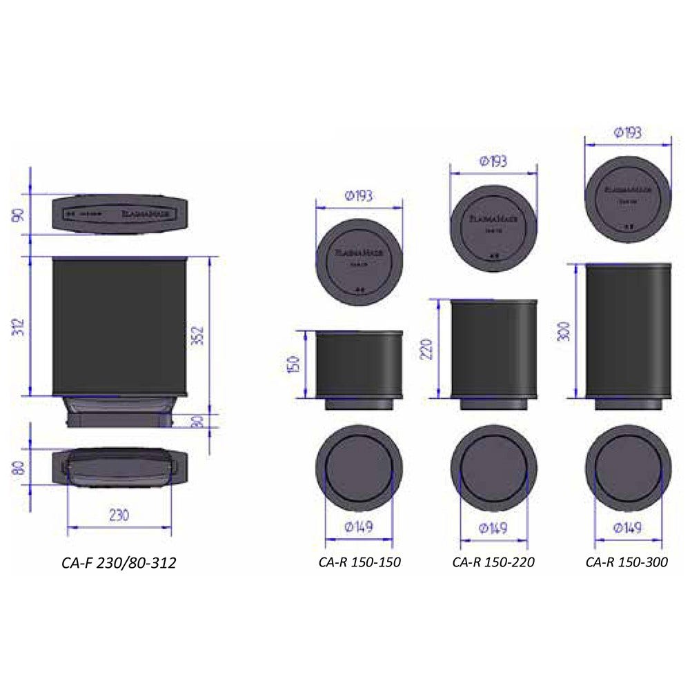 Filtro de carvão ativo PlasmaMade CA-R 150-300