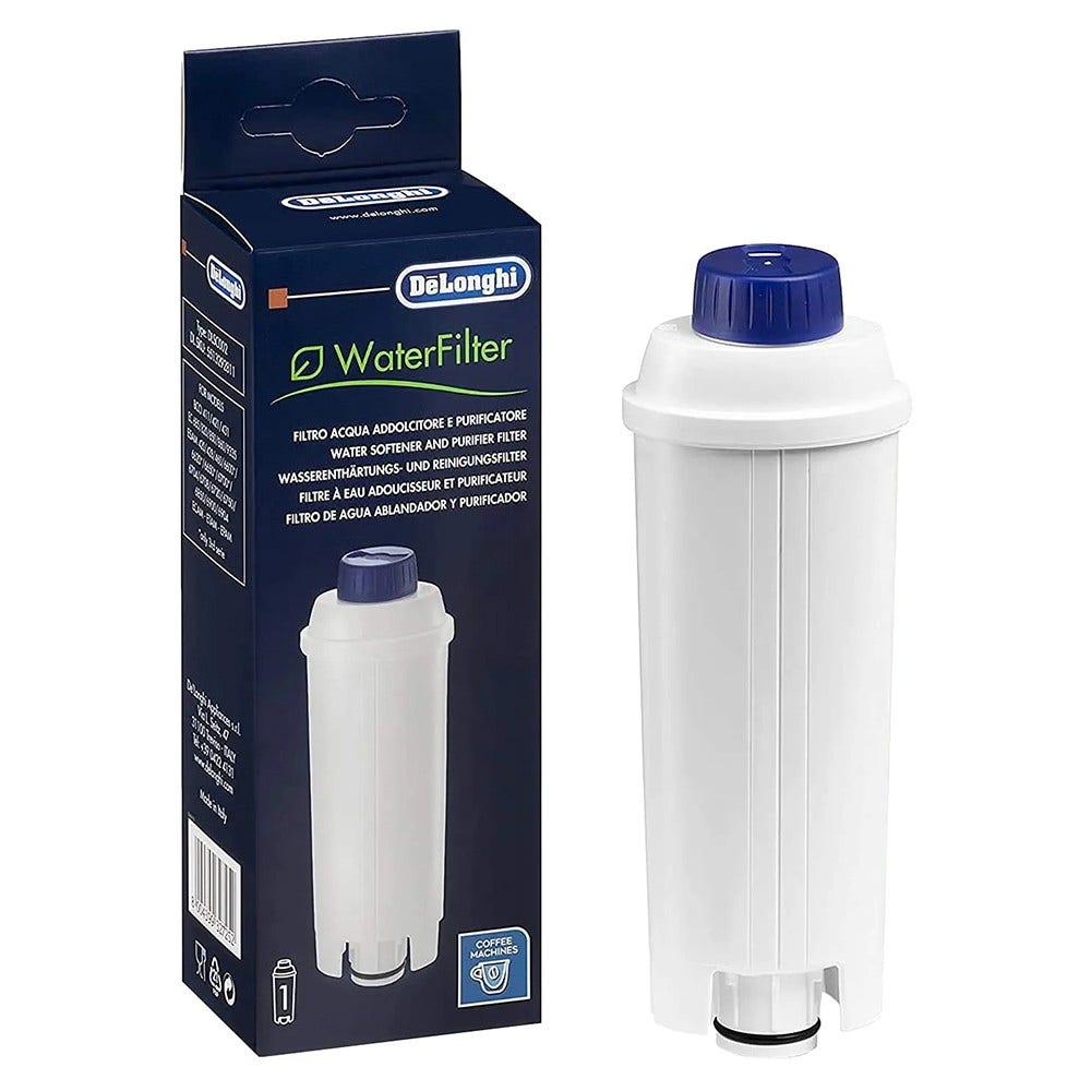 Kit de manutenção para máquina de café DeLonghi, filtro de água + descalcificante (2x100 ml)