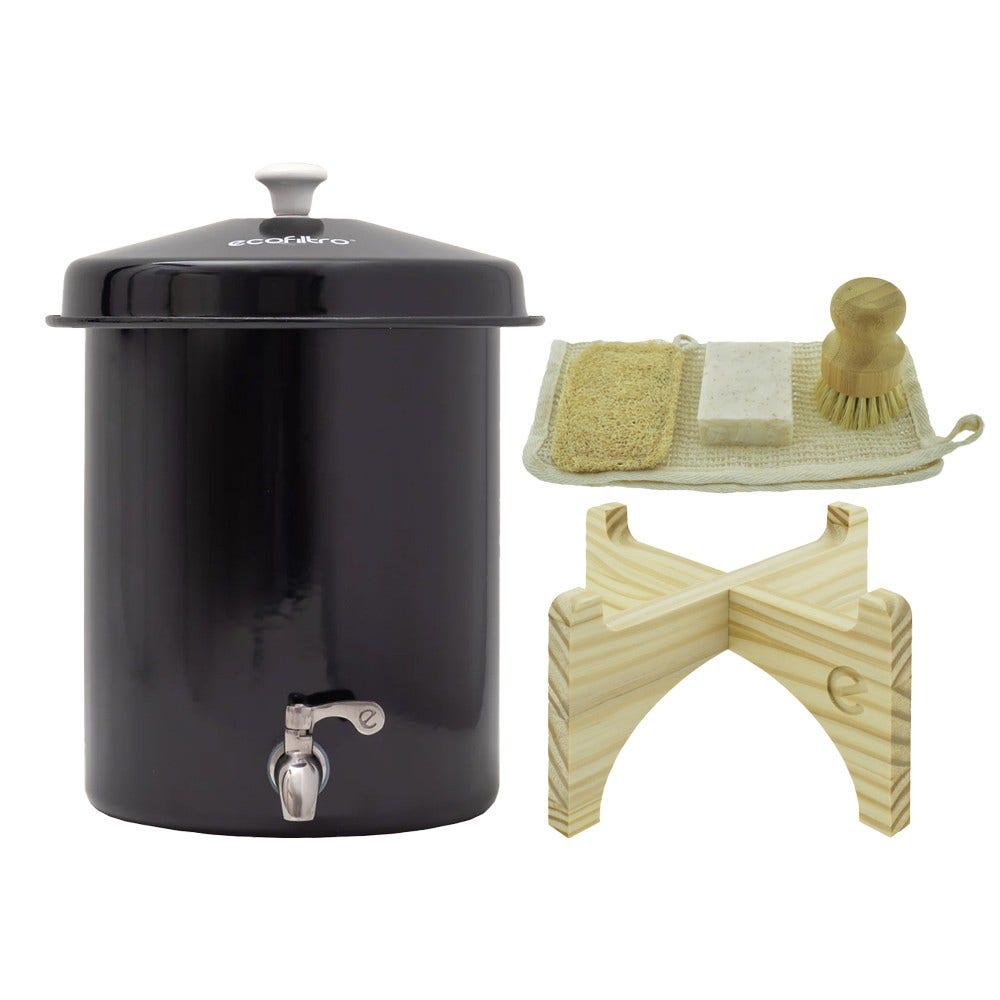 Sistema de filtragem de água Ecofiltro 5L preto (filtra PFAS)