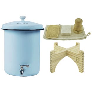 Dispensador de água Ecofiltro 5L conjunto completo azul claro (filtra PFAS)