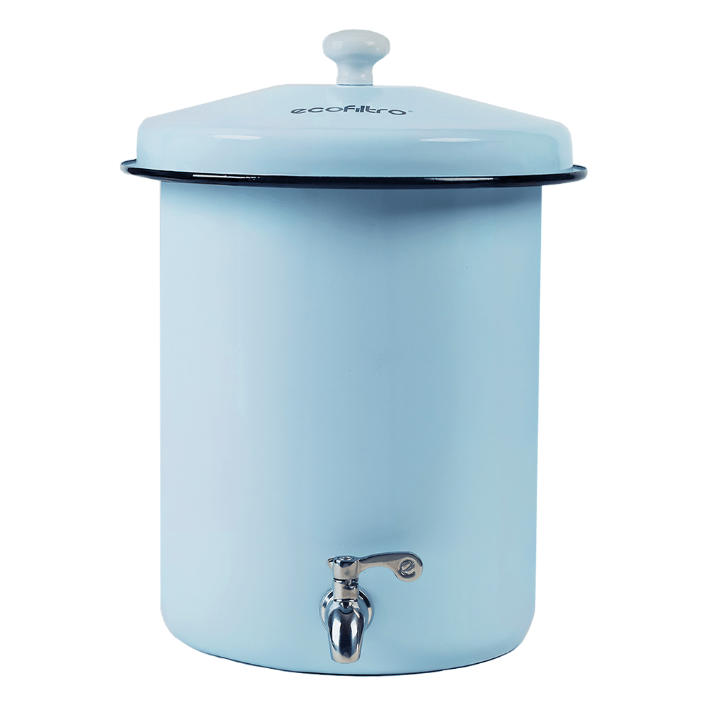 Dispensador de água Ecofiltro 5L Azul Claro (filtra PFAS)