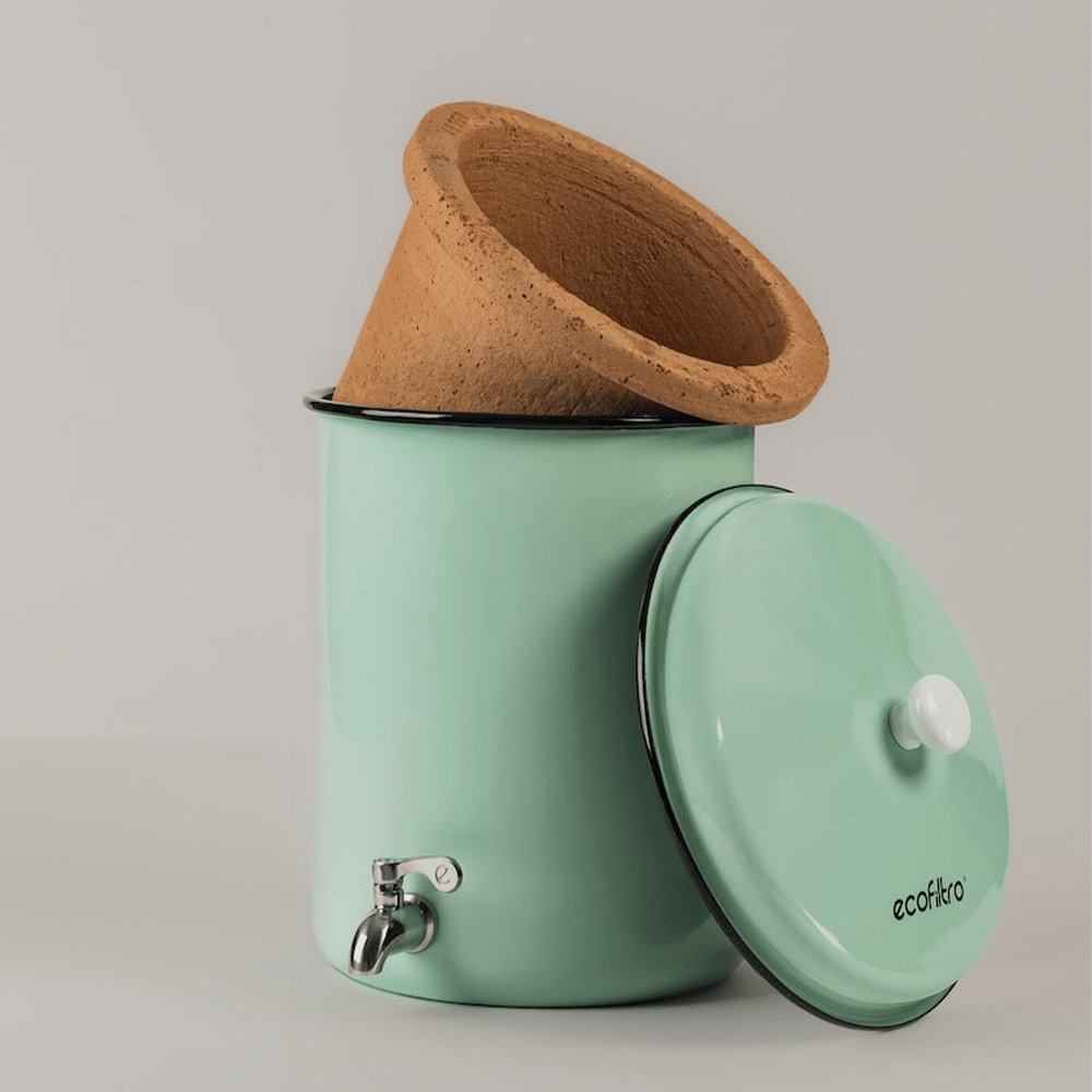 Ecofiltro filtro de água 5L conjunto inicial Verde Menta - 4 anos de utilização