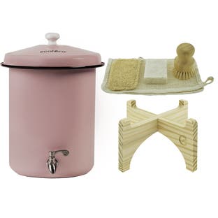 Dispensador de água Ecofiltro 5L conjunto completo rosa bebé (filtra PFAS)