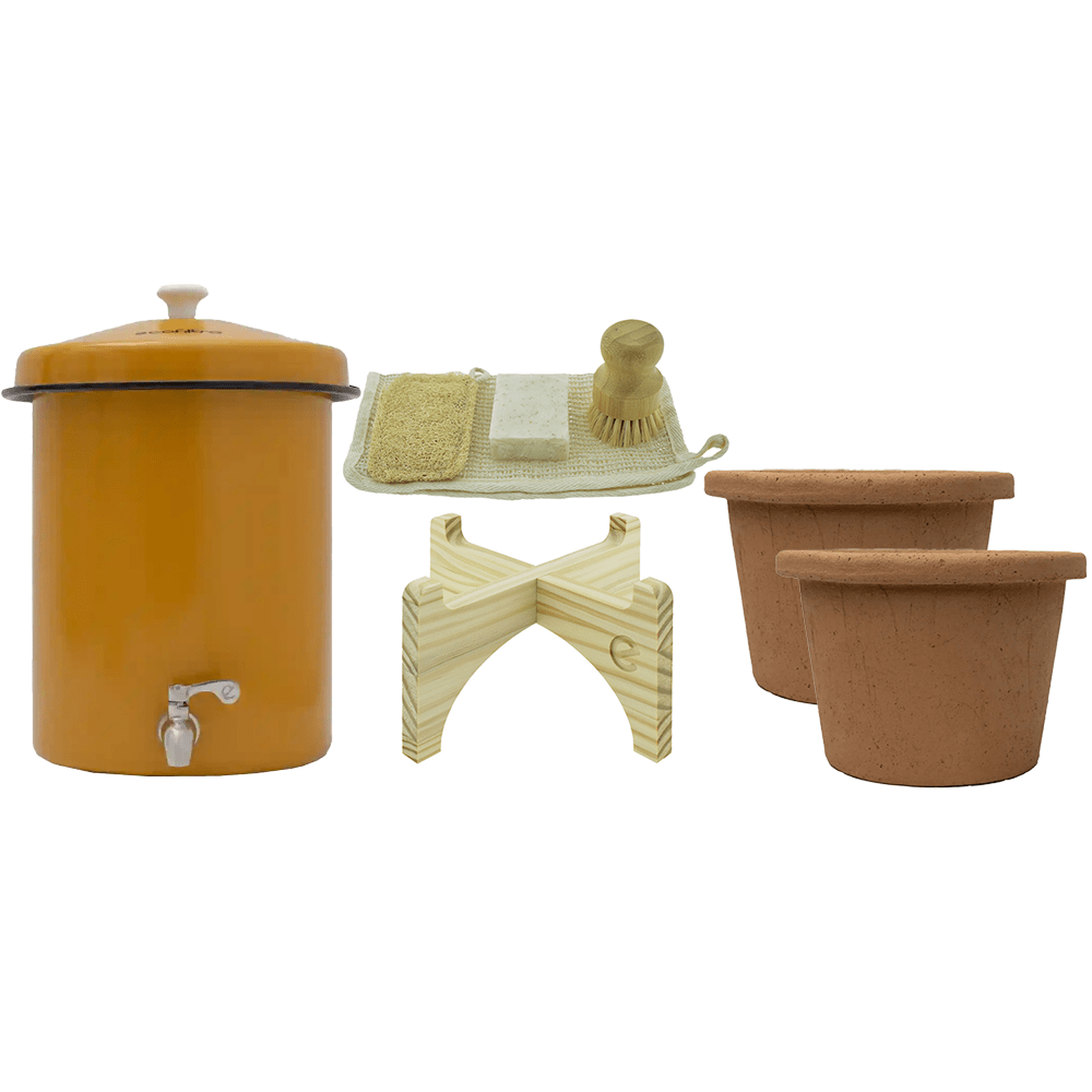 Ecofiltro filtro de água 5L conjunto inicial Amarelo - 4 anos de utilização