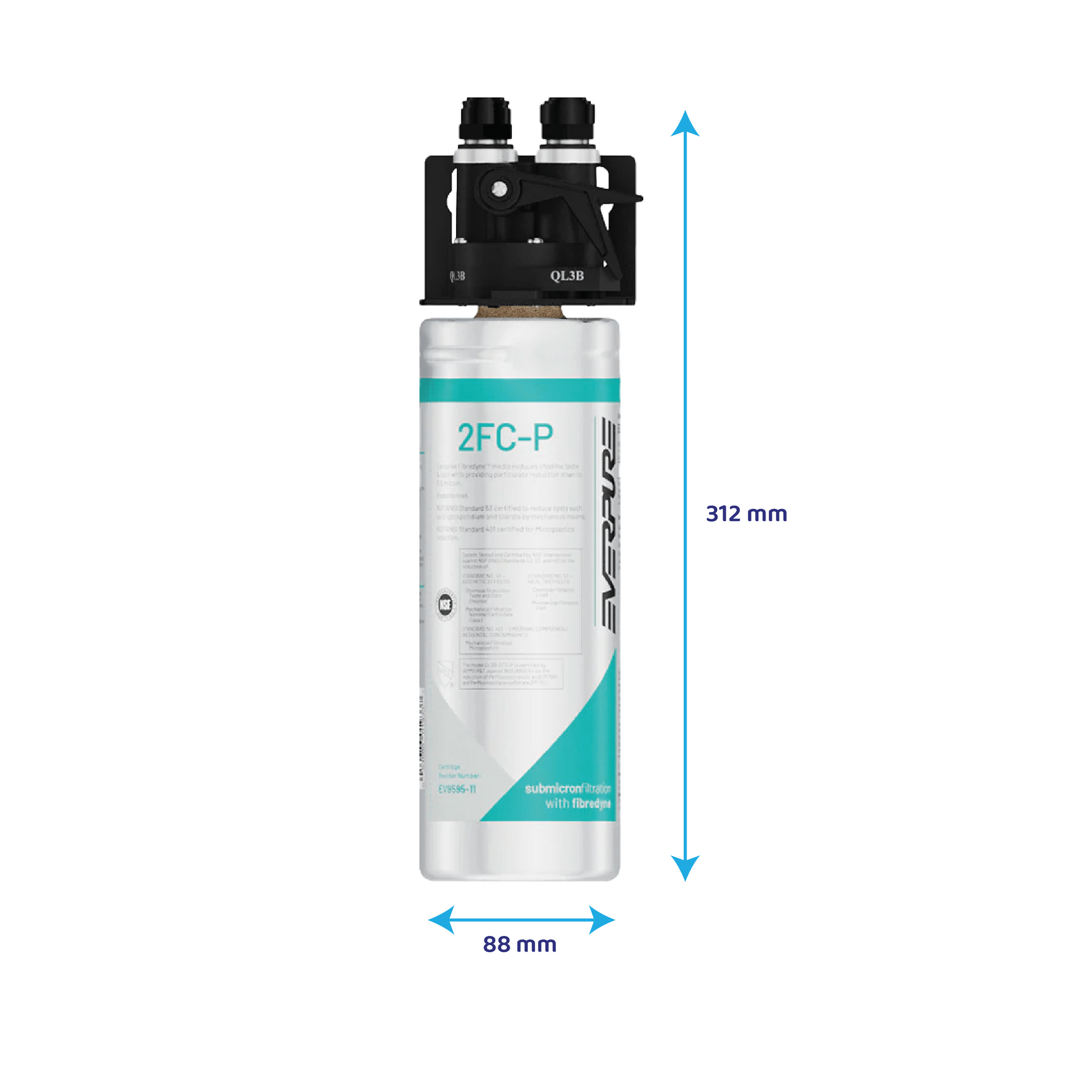 Sistema de filtro de água Everpure 2FC-P